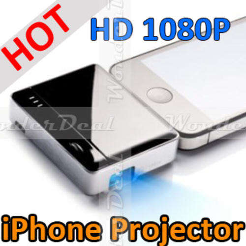 Popular in Japan - iCinema 50 inch 1080P HD Portable Projector and Power Bank for iPhone, iPad, iPod