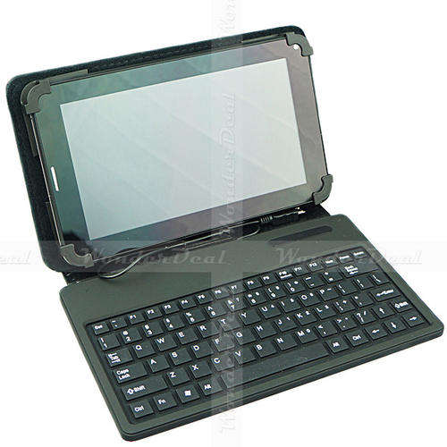 7" Carry Pouch Micro USB Port Silicone Keyboard Protection Case for 7 inch Tablet PC MID ePad