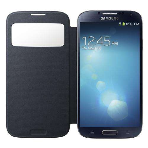 S-View Flip Cover Folio Protection Case for Samsung S4 Cellphone