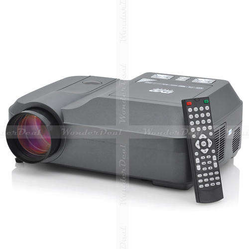 Home Theather TH380 LED Projector 200 Lumen Multimedia DVD Video Player up to 150 inch