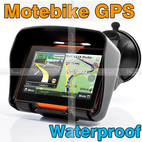 New "Ranger" Motorbike, Bicycle & Car Waterproof GPS 4.3 Inch Touch Screen Navigator with iGo Map