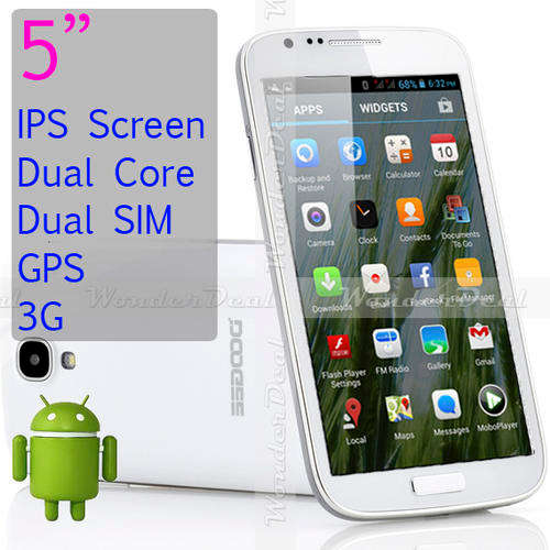 DOOGEE Voyager DG300 5 Inch IPS Screen 960x540 3G Dual SIM Android 4.2 GPS Phone Dual Core 1.3G CPU