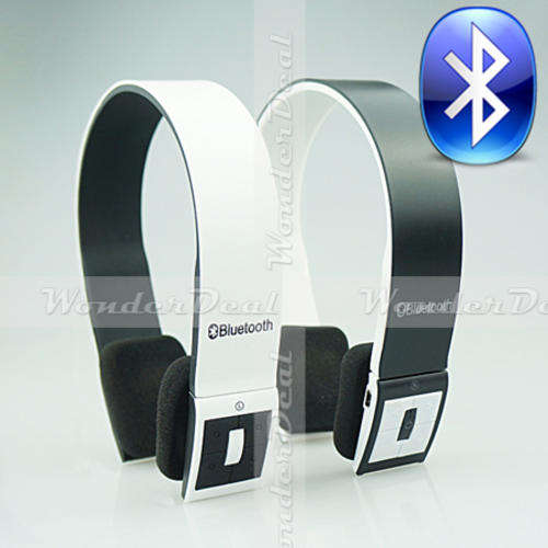 New Bluetooth 3.0 Wireless Audio Headset 2 Channel Stereo Headphone Earphone Built-in Controls&Mic