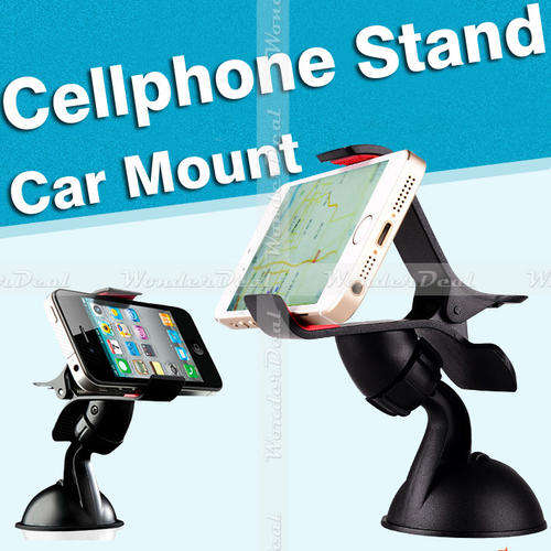 Car Windscreen Mount Holder Bracket Cradle Stand for iPhone 5S Samsung HTC Blackberry Cellphone GPS