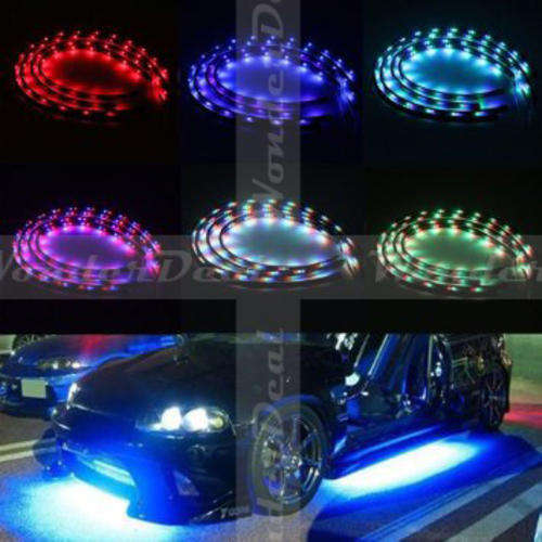 Remote Control 7 Colour Super Bright Under Car Body Chassis LED NEON Light KIT