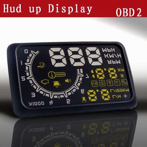 W02 Car HUD Head Up Display 5.5inch 12V Working Voltage Work With OBDII Interface Vehicle