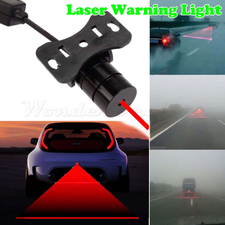 Car Laser Fog Light Rear Anti-Collision Driving Safety Signal Warning Lamp