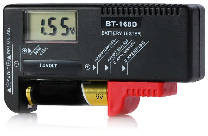 Ditial Universal Battery Tester With LED Screen -  for AA / AAA / C / D / 9V / Button Cells