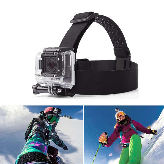 Head Strap Adjustable Belt Anti-Slide Glue Mount For GoPro Session Hero 3+ 4 & Sport Action Cameras