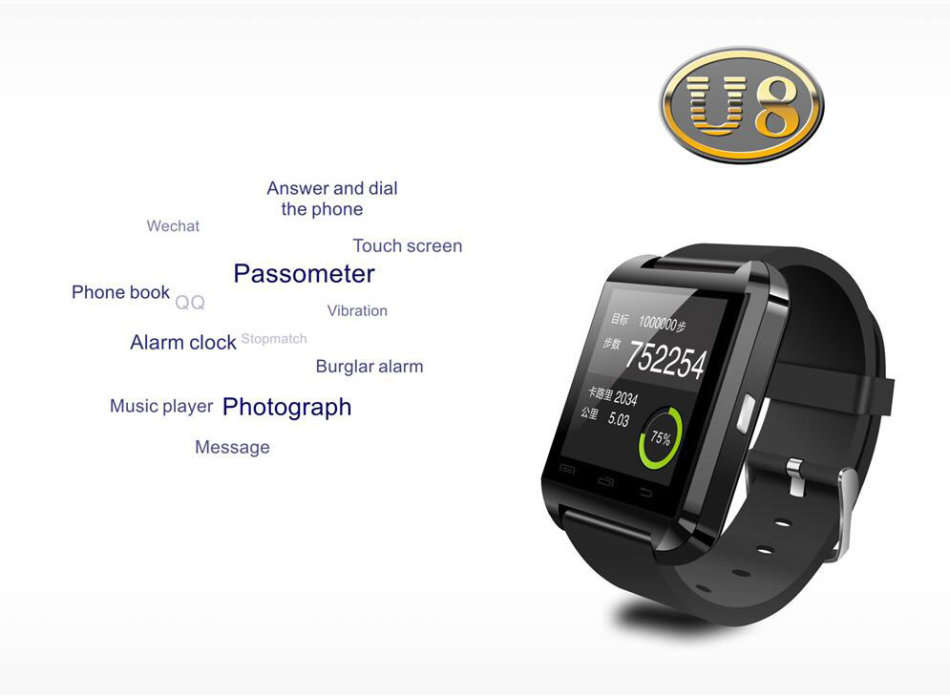 U8 Smart Watch | Black