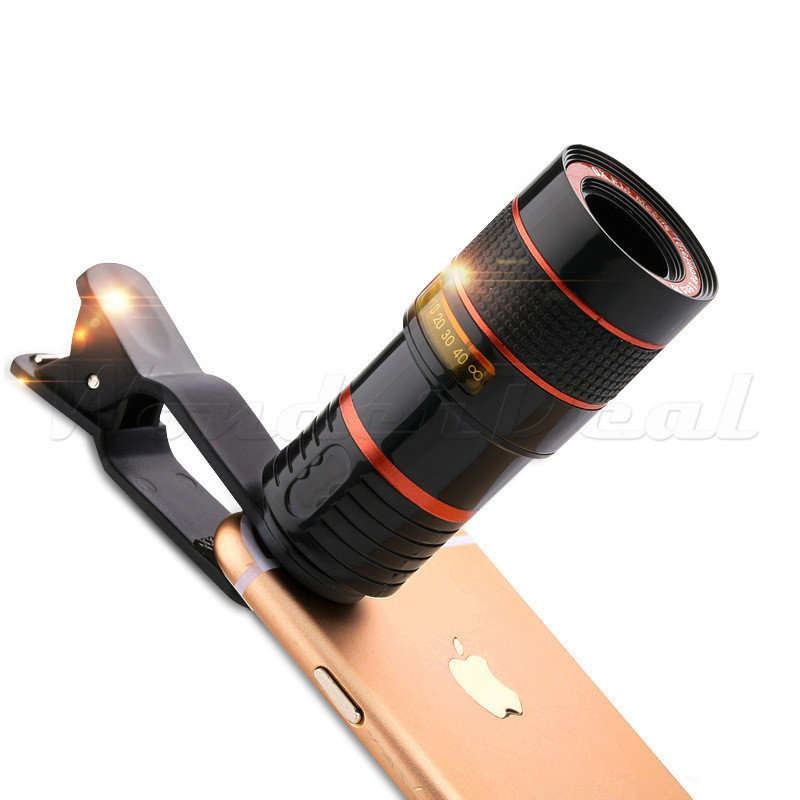 8x Zoom Telescope Camera Lens Telephoto with Universal Clip Holder For Cell Phones, iPhone, Samsung