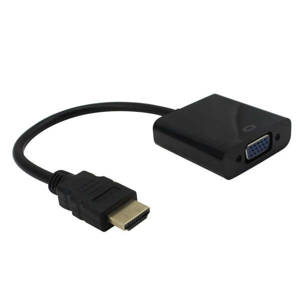 HDMI Male to VGA Female Cable Adaptor HDMI to Analog RGB VGA Video Converter Adapter for Laptop, PC