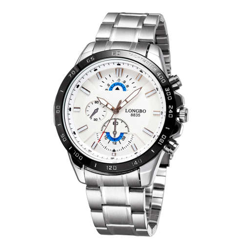 New Arrival Fashion Men Quartz Watches Luxury Brand LONGBO Casual Watch Steel Wristwatches