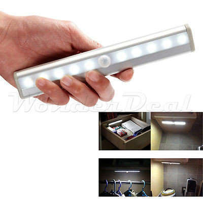 Motion Detection LED Light 120 Degree PIR Sensor, 25 Lumen 10 LEDs, Easy Installation, Long Lifespan