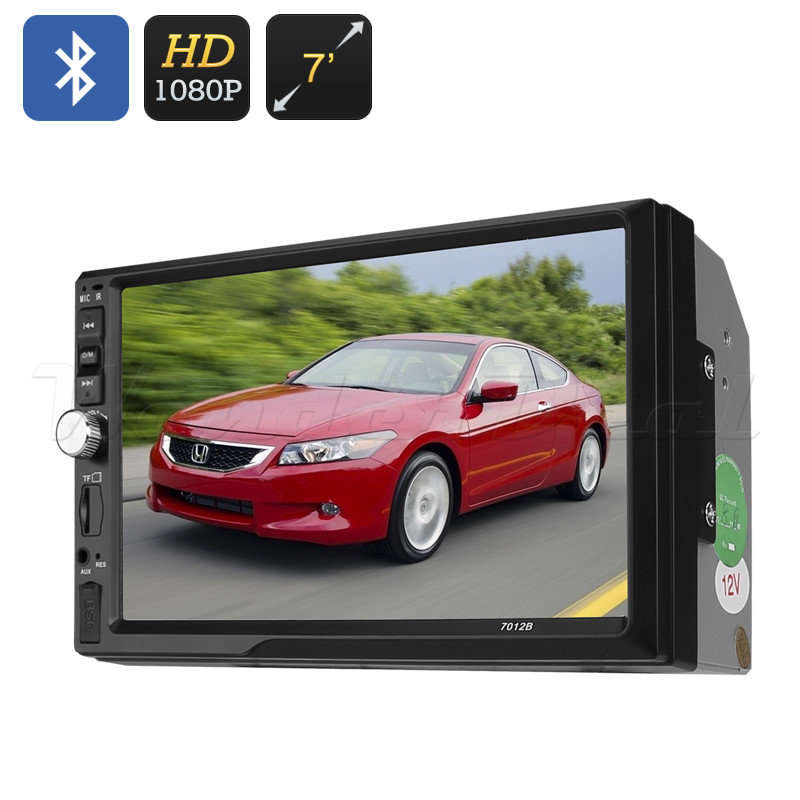2 DIN 7 Inch Car MP5 MP3 Multi-Media Player, Support 1080P HD Video, Bluetooth Music Hands-Free