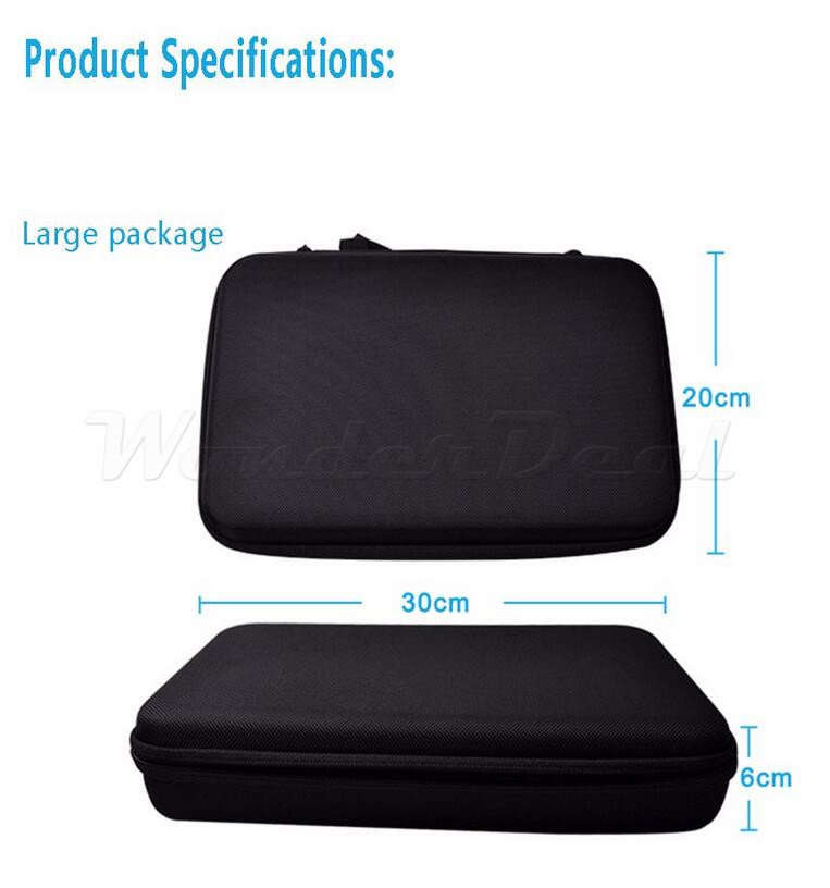 GoPro & Sports Action Camera Accessroies Protection Carry Bag Travel Storage Collection Case (Large)