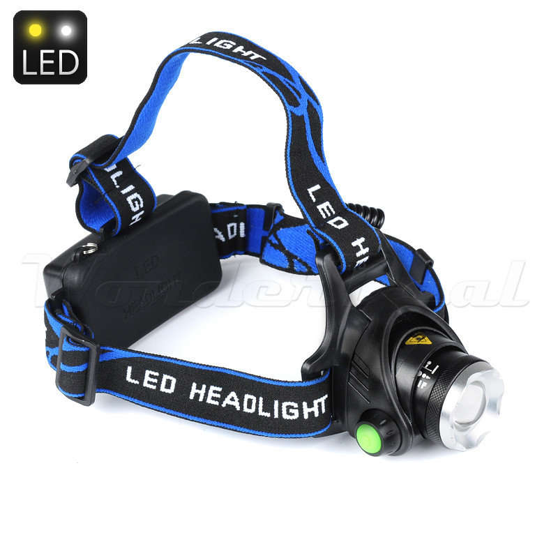 CREE 1200 Lumen T6 Wetherproof Adjustable Head Lamp Come with 3.7V Rechargable Batteries & Charger