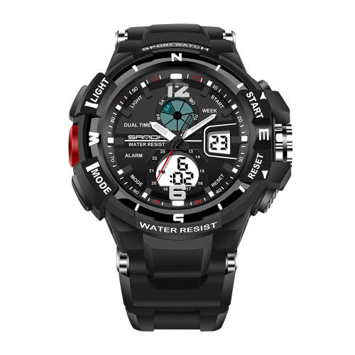 SANDA Masculini Outdoor Sports Digital Quartz-Watch 30m Waterproof Male Wristwatch