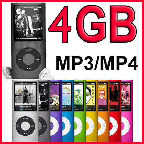 Blue 4GB 1.8" TFT Screen Mp3 Mp4 Player Photo Viewer Ebook FM - Not iPod Nano!