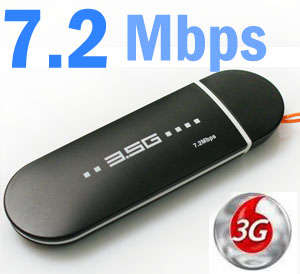 HSDPA USB Modem - 3.5G Wireless Internet for Laptops and PC (Win/Mac) Support All SA SIM cards