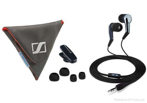 100% Original Sennheiser CX55 - 3.5mm Connector Noise Isolating Ear-Canal Headphones