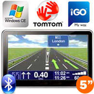 WinCE 5 Inch GPS Car Navigation Free 2GB,FM Transmitter, iGO Southern Africa, Tomtom 2010Q2(Option)