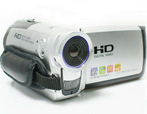 Free 2G Card - HD 3 inch TFT 16.0 MP Digital Video Recorder, Dual Battery Camcorder,Camera,DV Silver