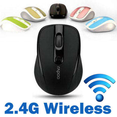 Rapoo 3100 2.4G Wireless Blue Light Engine Optical Mouse 500/1000DPI Adjustable For Laptop/PC/Destop