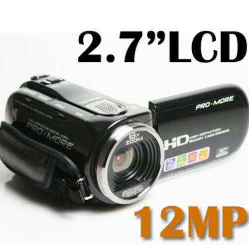 12.0MP HD Camera 2.7" TFT 8x Digital Video Recorder High Definition Handy Camcorder DV DVR