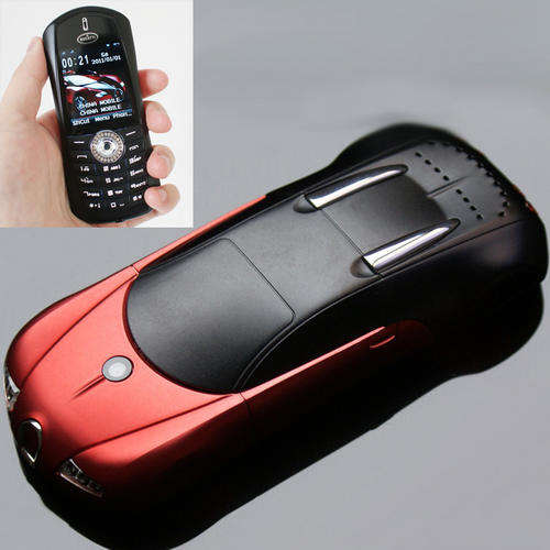NEW! Cool Metal Body BUGATTI Dual SIM Dual Standby Cellphone Bluetooth, Mp3, Mp4 Model Car Phone