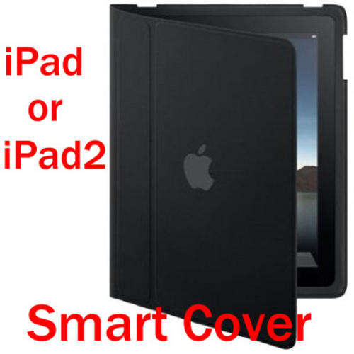 Smart Cover Carry Case Flip Pouch for Apple iPad or iPad 2 (Black)
