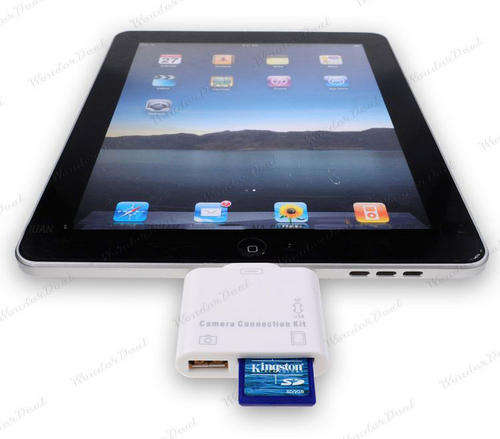 5in1 USB SD TF Memory Card Reader Camera Connection Kit for iPad 1/2