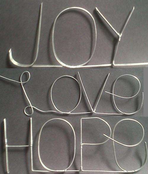 Simple Wire Words - Great Decor Touch - Large - Wire Craft by GAMU - Any words made!