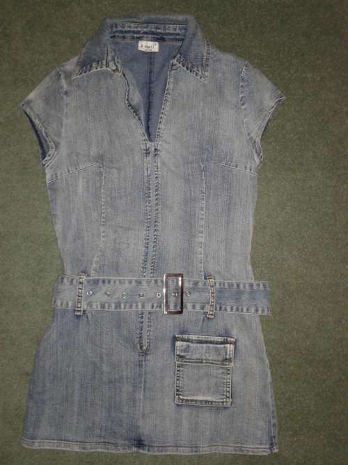 LADIES STONEWASHED DENIM DRESS SIZE 36