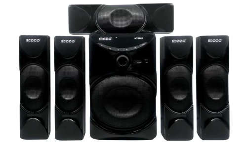 ECCO 5.1CH Home Theatre Speaker System MP3/USB/SD/FM/LED - MV88K3