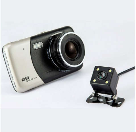 Dual Lens 1080p Full Hd Dash Camera -Car Dash-cam (Damaged Box Unit)