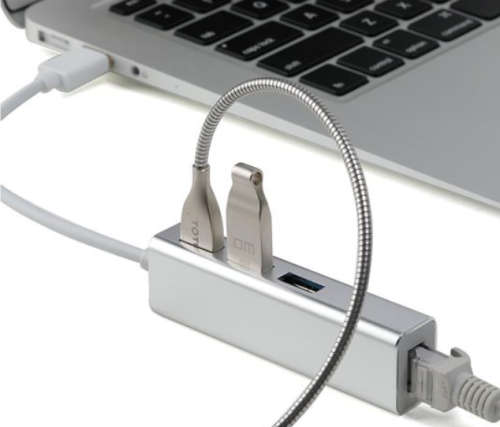 Type C HUB / USB 3.0 / Ethernet Adapter / 3 Port / Rj45 Lan