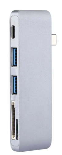 5-ports (USB-C / Type-C & 2*USB 3.0 & Micro SD & SD) Card Reader & HUB, For iPhone & iPad & iPod & M