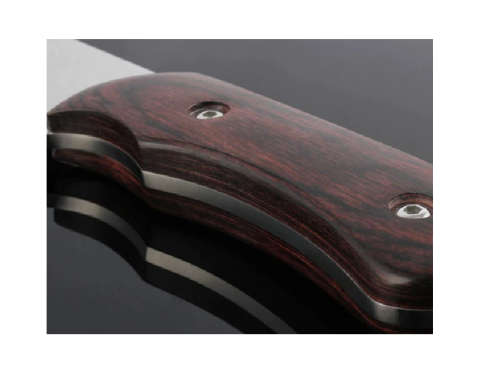 Tang Cleaver Knife With Wooden Handle