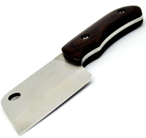 Tang Cleaver Knife With Wooden Handle