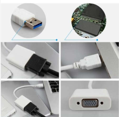 USB 3.0 to VGA Display Graphic Cable Adapter for Windows