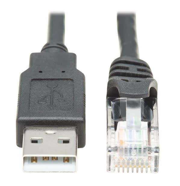 USB2.0 M to RJ45 Console Cable - Black
