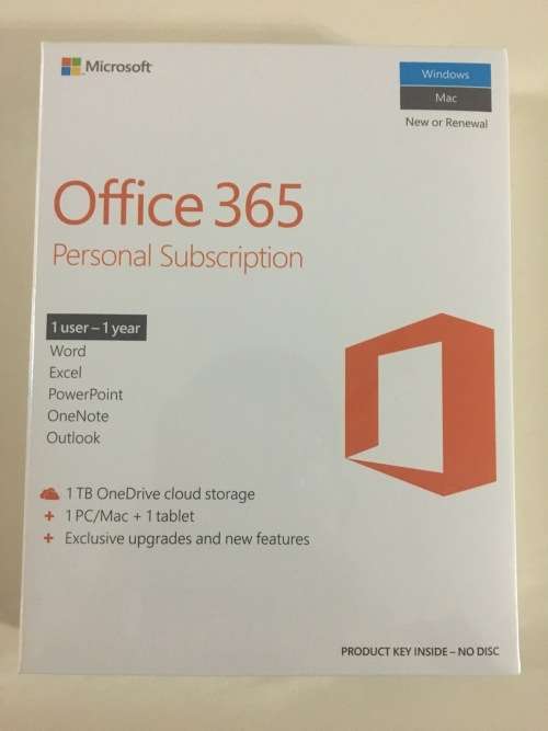 Office 365 personal subscription with free shipping !