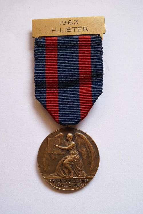 1963 Bisley medal - H. Lister