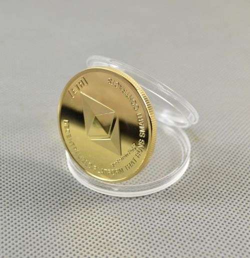 Ethereum Collectible Coin in protective casing