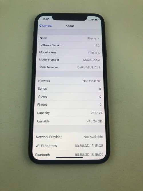 iPhone X 256gb Space Grey