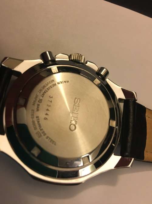 Seiko Chronograph - Leather Strap