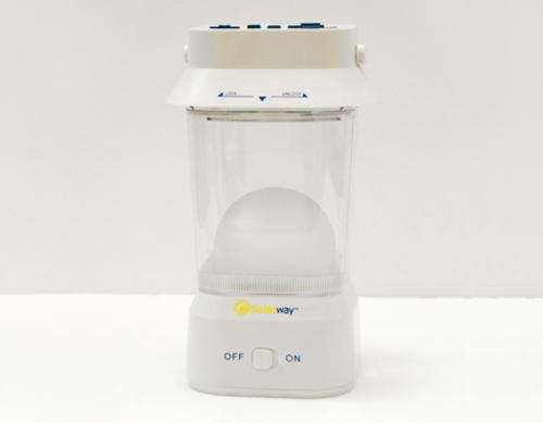 Solar Lantern with detachable light, Dual Phone Charger & FM Radio