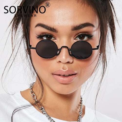 Round Unisex steampunk style sunglasses
