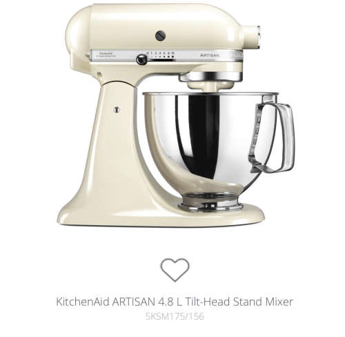 Kitchen Aid Artisan-4.8L Tilt-Head Stand Mixer